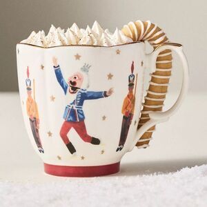 ❤️ Festive Nutcracker Mug with Whipped Cream Design